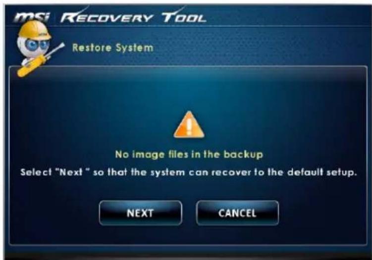 MSI Wind Top AG220 2PE-026EU-B5421H8G1T0DS81MANX - System Restore - 3
