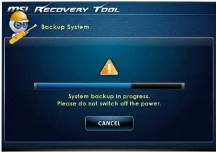 MSI Wind Top AG220 2PE-026EU-B5421H8G1T0DS81MANX - Subsequent Backups - 2