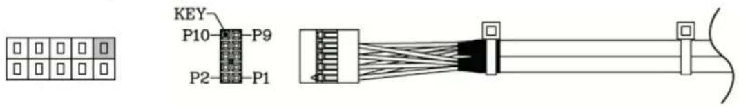 Equip USB 2.0 Frontpanel 3.5 - • Dual USB cable pin assignment - 1