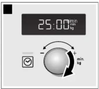25:00 min min kg - + min. kg