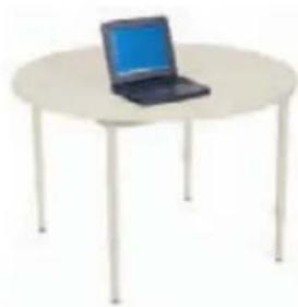 Bretford Quattro Activity QWT3636-GMQ - ROUND - 2