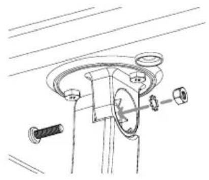 AUDIOVOX ANT800R - Attach the arm to the base. - 1