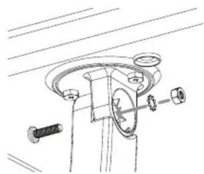 AUDIOVOX ANT800R - Attach the arm to the base. - 1
