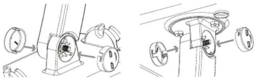 AUDIOVOX ANT800R - Tighten all screws. Attach the screw covers. - 1