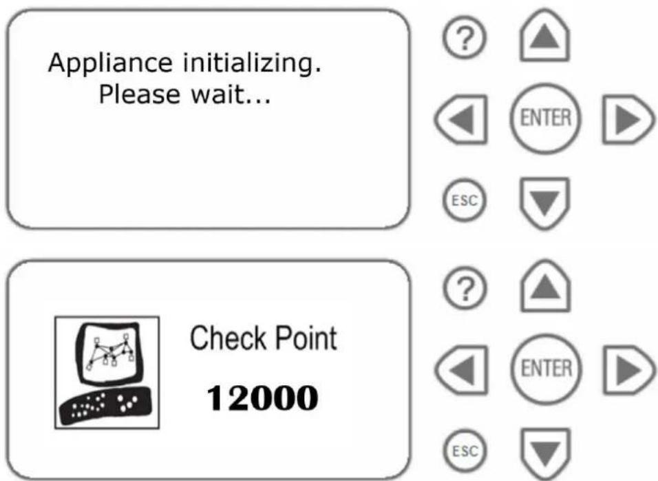 Appliance initializing. Please wait... Check Point 12000