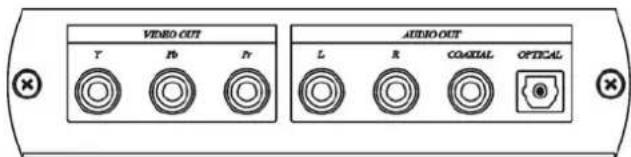 VIDEO OUT TV Pb Pr AUDIO OUT L R COASTAL OPTICAL