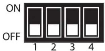 Gefen EXT-HDMI1.3-CAT6-4X - DIP Switch Location (Matrix Mode / Stand-alone Mode) - 2