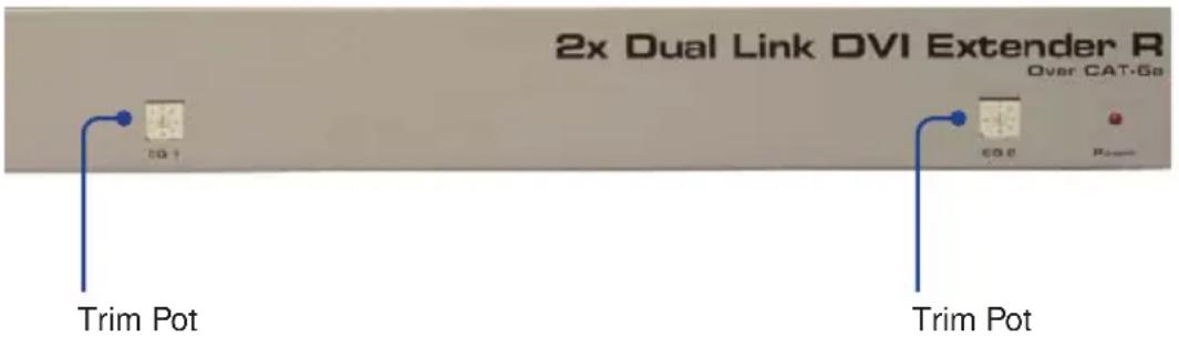 Gefen EXT-2DVI-CAT6DL - Adjusting the Signal Quality - 1