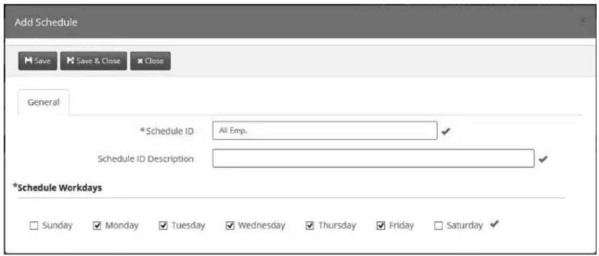 Pyramid Time Systems TTEZEK - ADD SCHEDULE - 1