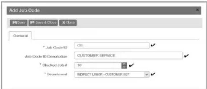Pyramid Time Systems TTEZEK - Add Job Codes - 1