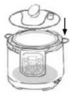 Unit USP-1095D - Fixing of the lid: - 1