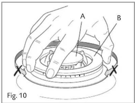 CDA HG9320 - Correct Position of Triple Ring Burner - 2