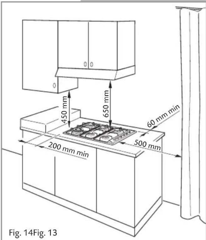 CDA HG9320 - Installation in Kitchen Cabinet with Door - 2
