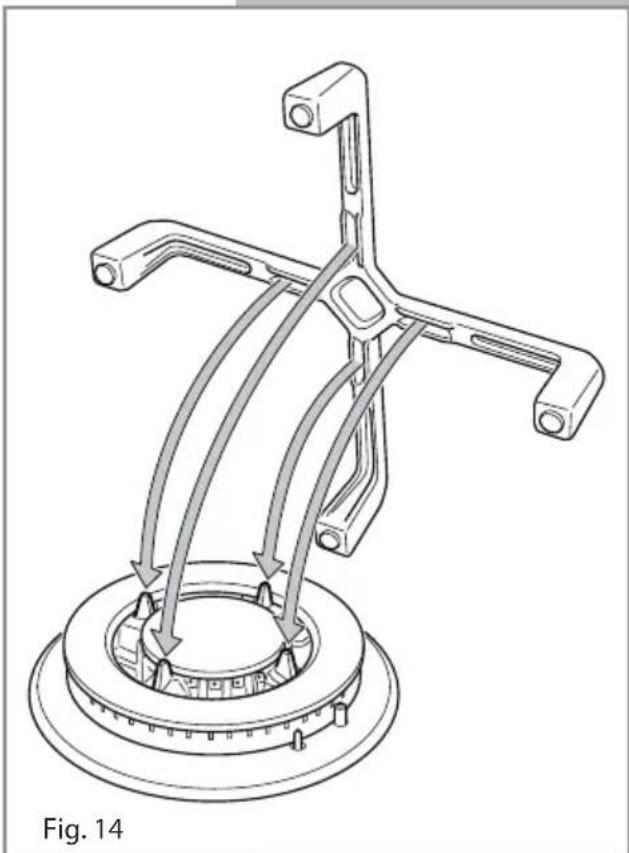 CDA HVG77 - Correct Positioning of the Triple Ring Burner - 4