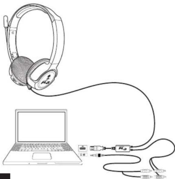 TURTLE BEACH ZBX0HW68220 - Connecting to a PC or Mac® (OPTIONAL) - 1