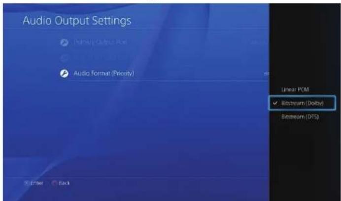 TURTLE BEACH ZBX0HW69300 - Select "Bitstream (Dolby) - 1