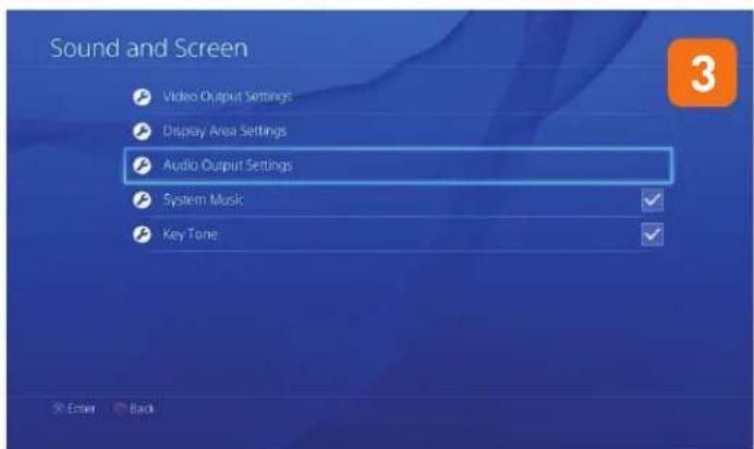 TURTLE BEACH ZBX0HW69300 - Go to Settings >Sound and Screen >Audio Output Settings >Primary Output Port - 3