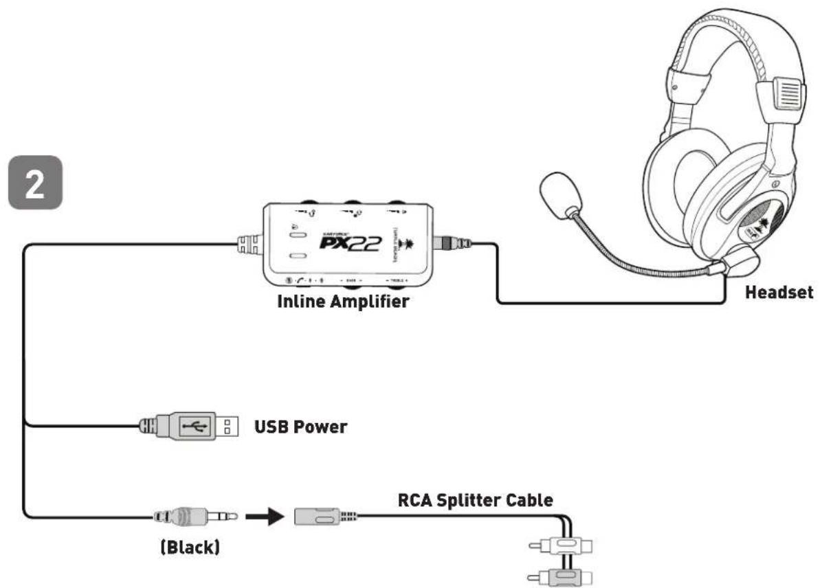 TURTLE BEACH ZBX0HW68868 - PS3™ Hardware Setup HDMI / RCA - 2