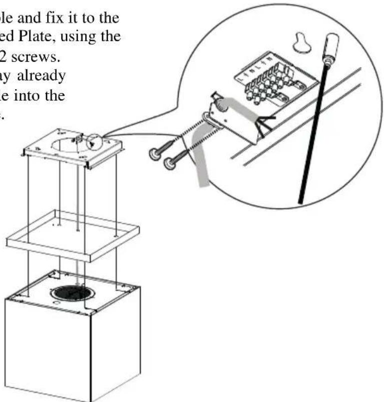 le and fix it to the ed Plate, using the 2 screws. y already e into the .