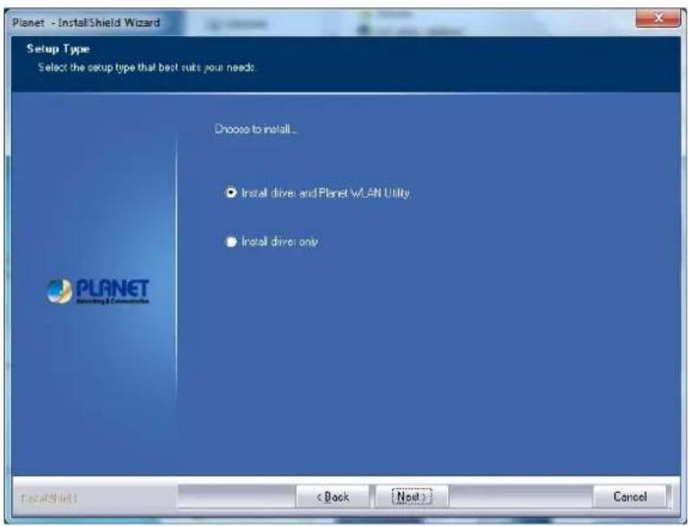Planet WDL-U600AC - Microsoft Windows Driver Installation - 7
