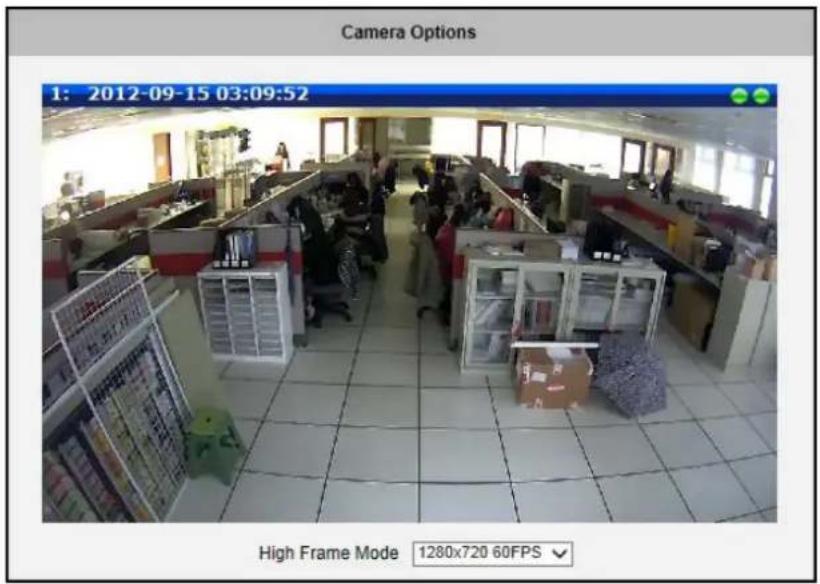 Camera Options 1: 2012-09-15 03:09:52 High Frame Mode 1280x720 60FPS