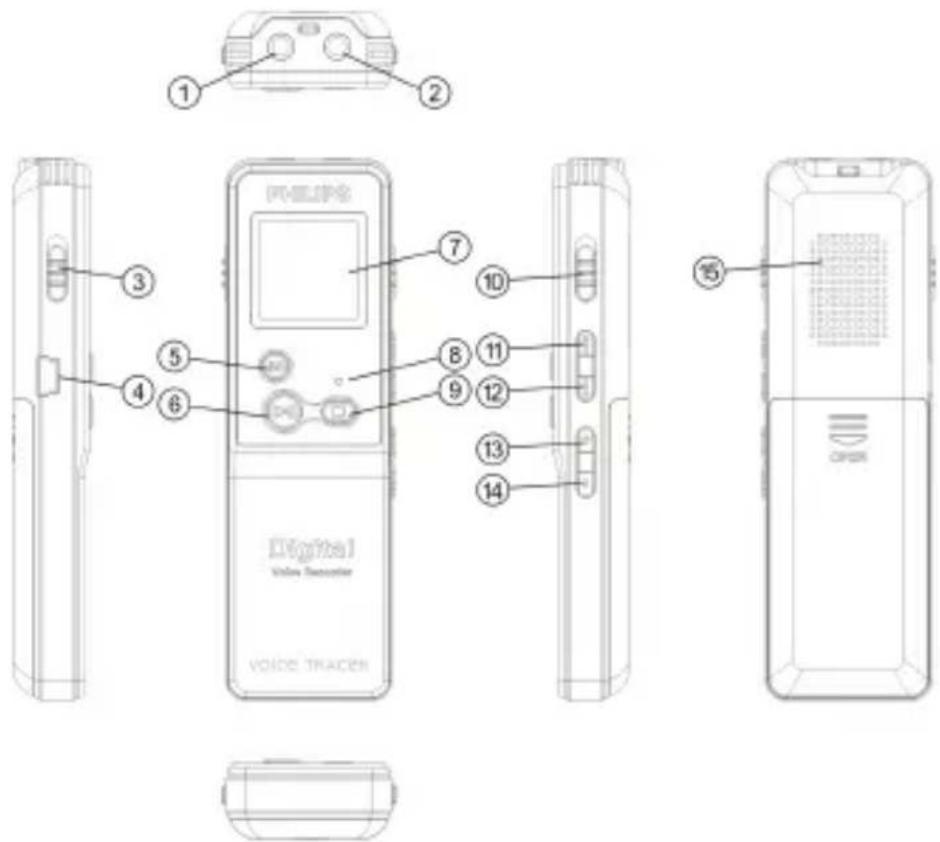 1 2 3 4 5 6 7 8 9 10 11 12 13 14 Digital Voice Detector VOICE TRACER 15