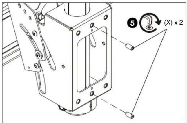 NEC PD01CMS - Attaching Mount to CPA Extension Column - 3