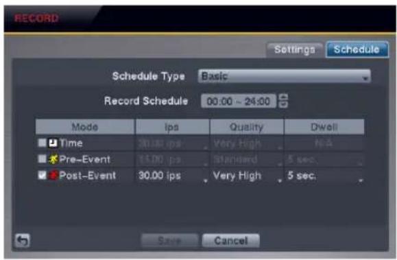 REVO R4D1EB3ECMB-1T - Setting up the Basic Schedule Mode... - 1