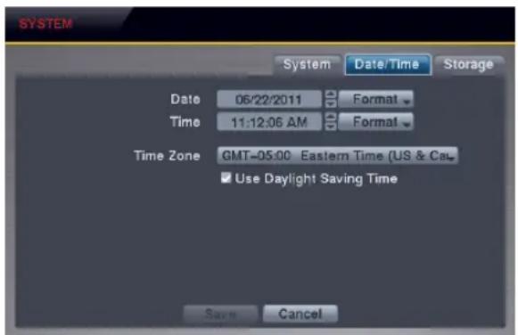 REVO R4D1EB3ECMB-1T - Date/Time Settings (SYSTEM → Date/Time Tab) - 1