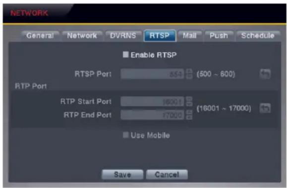 REVO R4D1EB3ECMB-1T - RTSP Settings (NETWORK → RTSP Tab) (Blackberry Users and Others) - 1