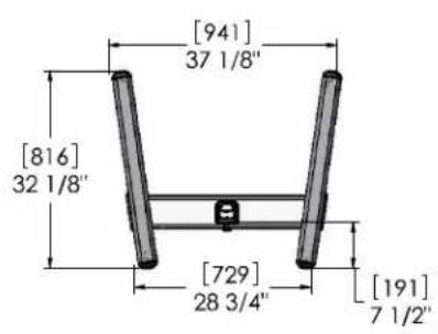 [941] 37 1/8" [816] 32 1/8" [729] 28 3/4" [191] 7 1/2"