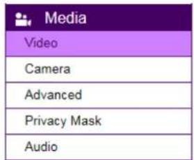 Media Video Camera Advanced Privacy Mask Audio