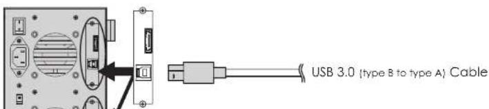 USB 3.0 {type B to type A} Cable