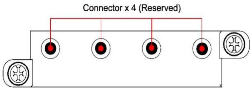 Connector x 4 (Reserved)