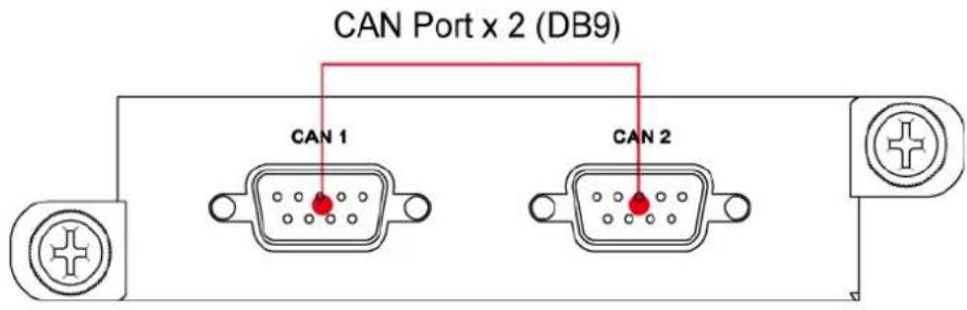 CAN Port x 2 (DB9) CAN 1 CAN 2