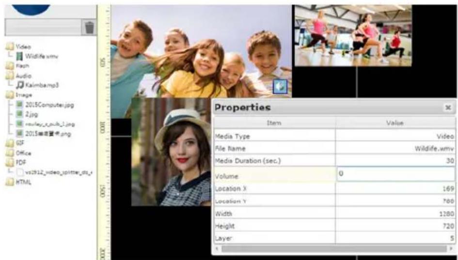 Video Wildlife.wmv Kaph Audio Kaimbamp3 Image 2015Computer.jpg 2.jpg review_xpub_1.jpg 2015商业图书.png GF Office PDF vs1912_video_ijitter_dz_i HTML Properties × Item Value Media Type Video File Name Wildlife.wmv Media Duration (sec.) 30 Volume 0 Location X 169 Location Y 780 Width 1380 Height 720 Layer 5