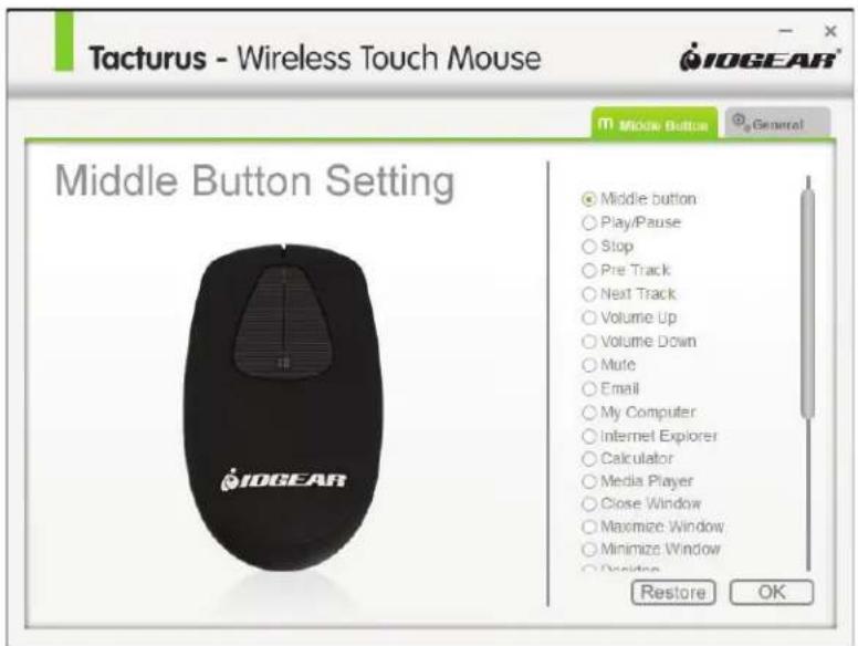 IOGEAR GKM558R - Middle Button Setting - 5