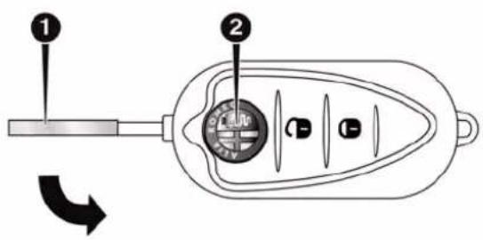 Diagram of a car door with labeled parts and directional arrow indicating rotation or change