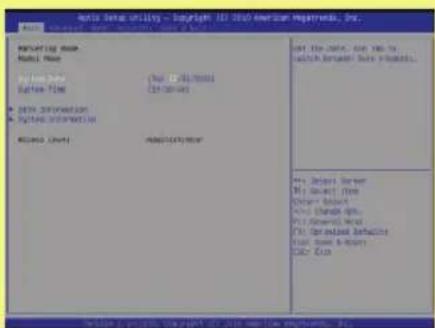 MSI F Series FX420X - BIOS Setup Menu - 1