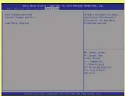 MSI F Series FX420X - Save & Exit menu - 1