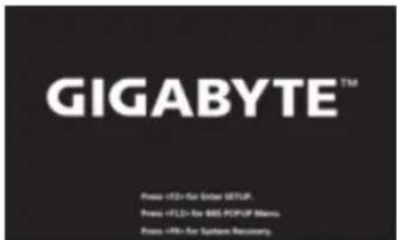 GIGABYTE™ Press <13> For Excel SETUP Press <12> For BBS FIOSUP Menu Press <90> For System Recovery