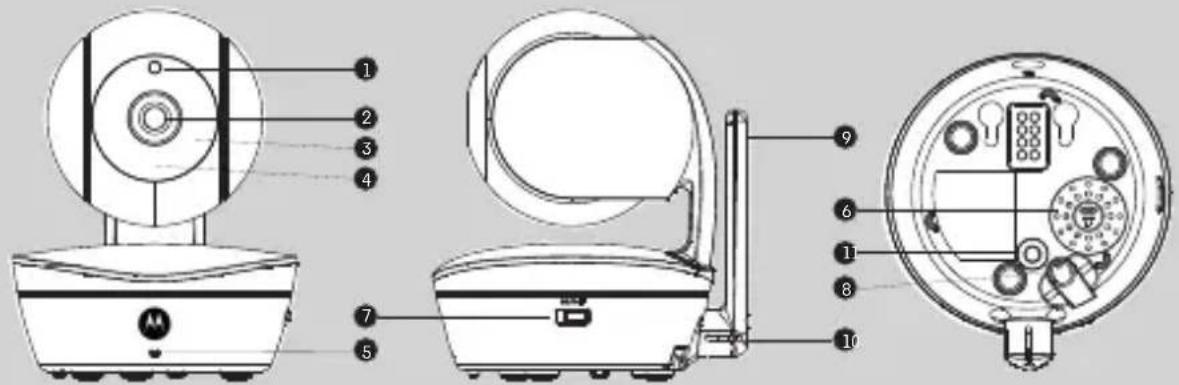 Technical diagram of a toilet with numbered parts for identification and assembly reference.