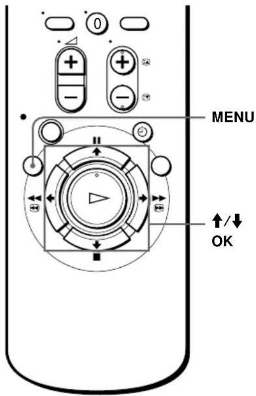 MENU ↑/↓ OK