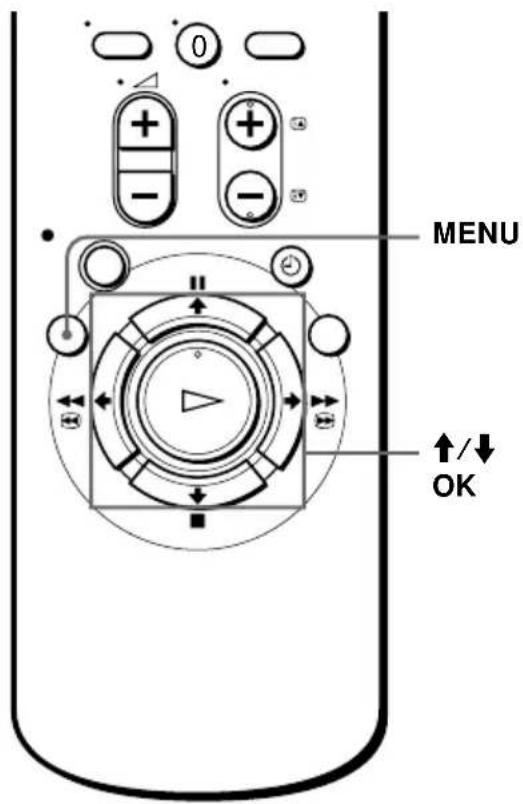 MENU ↑/↓ OK