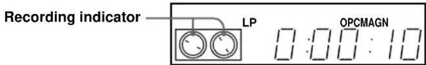 Recording indicator LP OPCMAGN