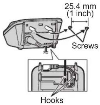 25.4 mm (1 inch) Screws Hooks