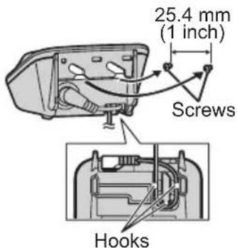 25.4 mm (1 inch) Screws Hooks