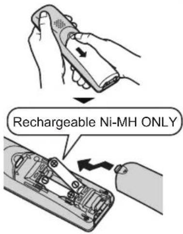 Rechargeable Ni-MH ONLY
