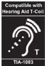 PANASONIC KX-TG6633 - Compliance with TIA-1083 standard: - 1
