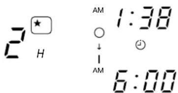 2 H AM 1:38 ↓ AM 6:00